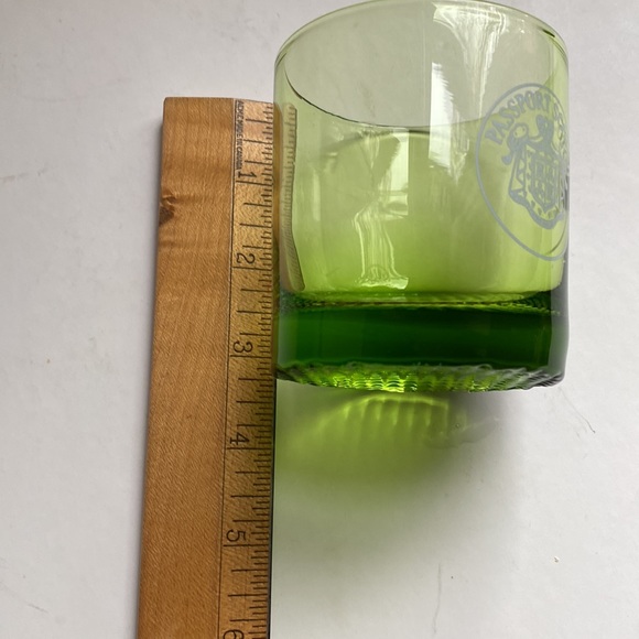 Vintage Branded Passport Scotch lo ball green glasses - Picture 5 of 9